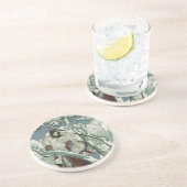 Dessous De Verre En Grès Gentoku Visiter Komei dans la neige (1:3) (Côté)