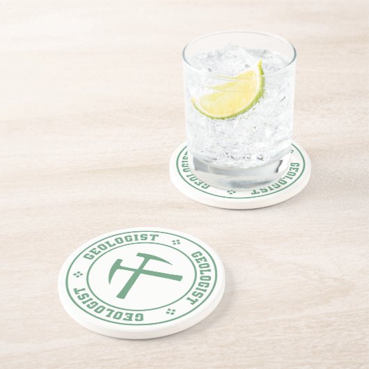 Dessous De Verre En Grès Géologue (Côté)