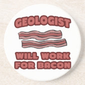 Dessous De Verre En Grès Géologue... Fonctionnera pour Bacon (Devant)