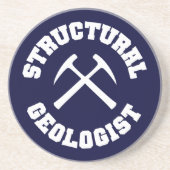 Dessous De Verre En Grès Géologue structurel (Devant)