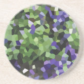 Dessous De Verre En Grès Geometric Lavender Crystal (Devant)