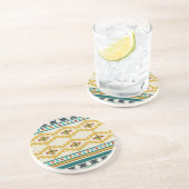 Dessous De Verre En Grès Géométrie du sud-ouest III (Côté)