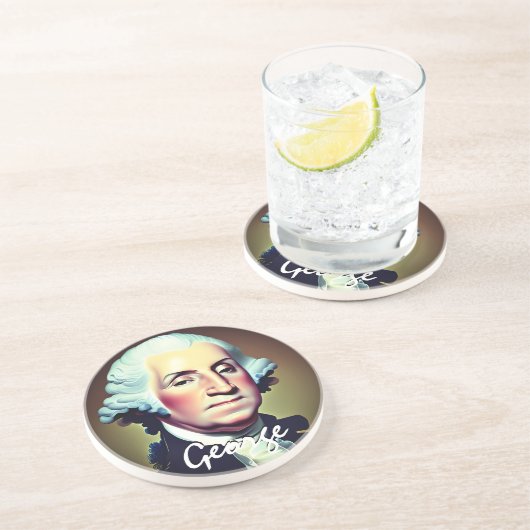 Dessous De Verre En Grès George Washington (Côté)