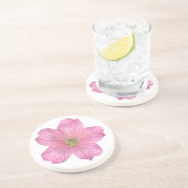 Dessous De Verre En Grès Géranium rose (Côté)