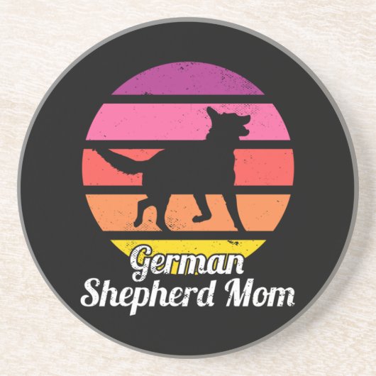 Dessous De Verre En Grès German Shepherd Mom (Devant)