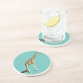 Dessous De Verre En Grès Giraffe (Côté)