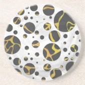 Dessous De Verre En Grès Giraffe Brown et jaune (Devant)