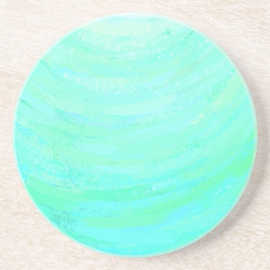 Dessous De Verre En Grès Glace à la menthe (Devant)