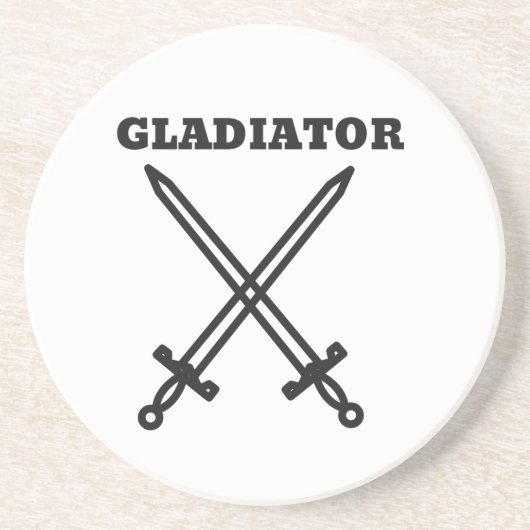 Dessous De Verre En Grès Gladiateur (Devant)