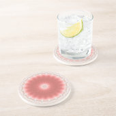 Dessous De Verre En Grès Glisseur de soleil rose (Côté)