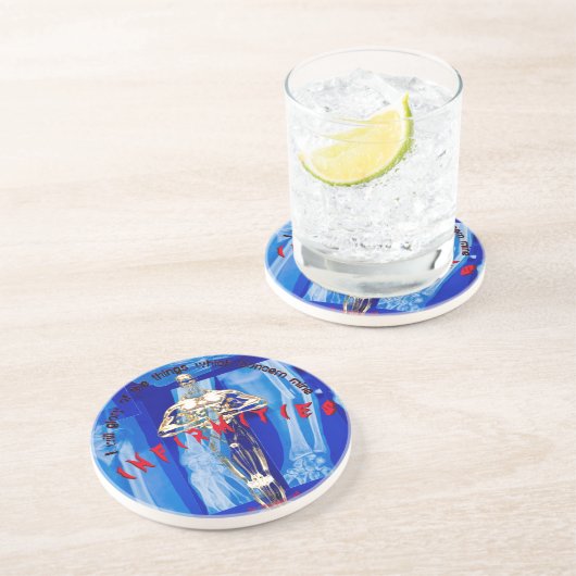 Dessous De Verre En Grès Glorification de l'infirmité (Côté)