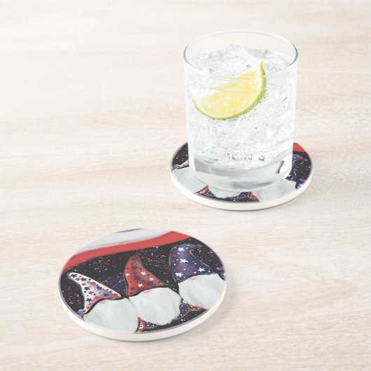 DESSOUS DE VERRE EN GRÈS GNOMES (Côté)