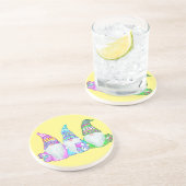 DESSOUS DE VERRE EN GRÈS GNOMES DE PÂQUES (Côté)