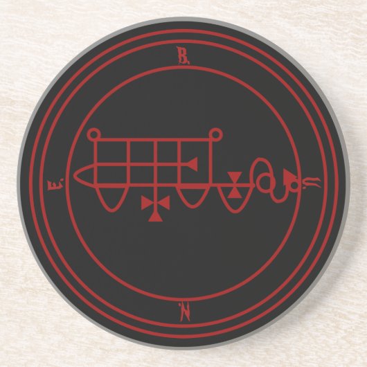 Dessous De Verre En Grès Goetic Sigil of Bune (Bim) (Devant)