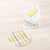 Dessous De Verre En Grès Gold Silver Bronze Metal Hues (Côté)