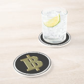 Dessous De Verre En Grès GOLDEN BAHT SIGNER ฿ devises thaïlandaises ฿ (Côté)