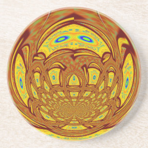 Dessous De Verre En Grès Golden Baseball Glove