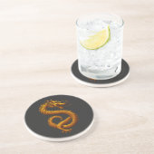 Dessous De Verre En Grès Golden Dragon (Côté)