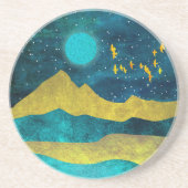 Dessous De Verre En Grès Golden Flock (Devant)