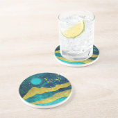 Dessous De Verre En Grès Golden Flock (Côté)