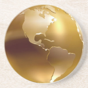 Dessous De Verre En Grès Golden Globe Cosater