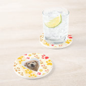 Dessous De Verre En Grès Golden Retriever Chien Coeurs Pâtes Imprimer (Côté)