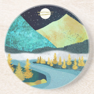 Dessous De Verre En Grès Golden River