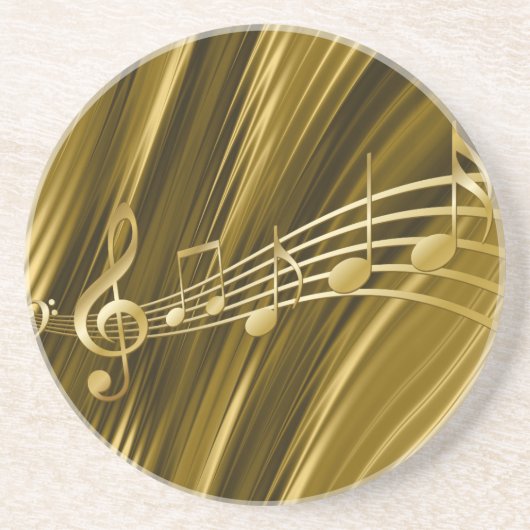 Dessous De Verre En Grès Golden violin (Devant)