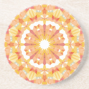 Dessous De Verre En Grès Golden Yellow Rose Star Pastel Amusant Décor Éclec