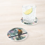 Dessous De Verre En Grès Goldfinch Grunge (Côté)