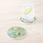 Dessous De Verre En Grès Goldfinch Grunge (Côté)