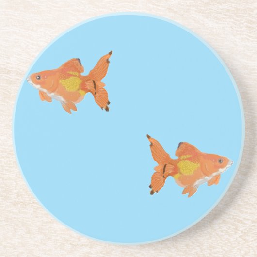 Dessous De Verre En Grès goldfishes (Devant)