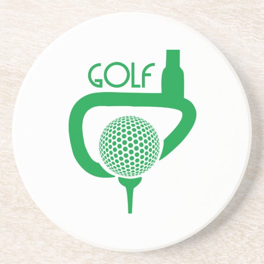 Dessous De Verre En Grès Golf (Devant)