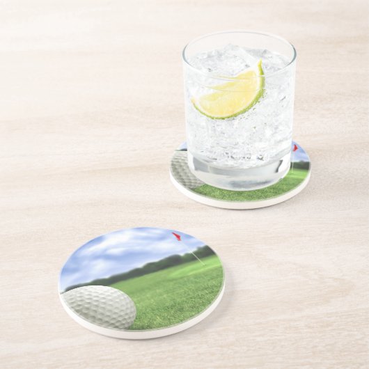 Dessous De Verre En Grès Golf Ball 4 (Côté)