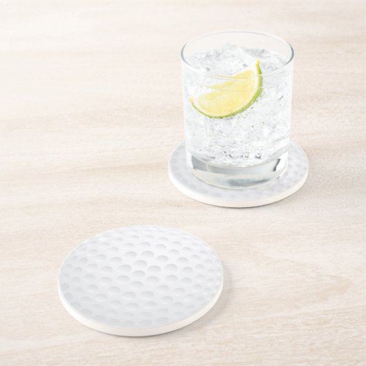 Dessous De Verre En Grès Golf Ball Beverage Coaster (Côté)