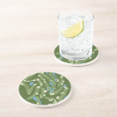 Dessous De Verre En Grès Golf course graphic on stone coaster (Côté)