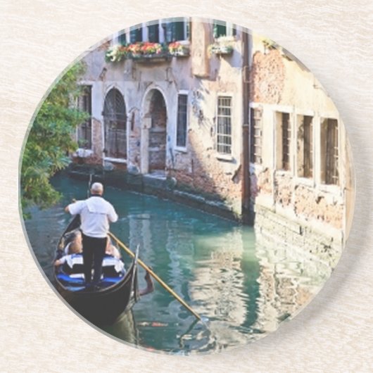 Dessous De Verre En Grès Gondola à Venise Italie (Devant)