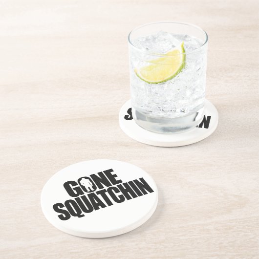 Dessous De Verre En Grès Gone Squatchin (Côté)