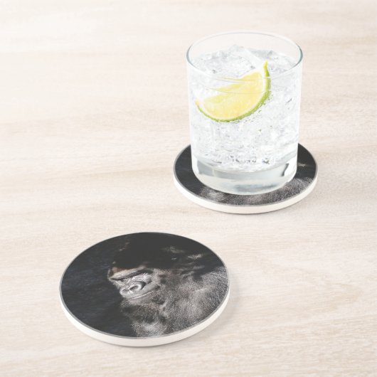 Dessous De Verre En Grès Gorilla réfléchie (Côté)