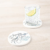 Dessous De Verre En Grès Grâce merveilleuse (Côté)