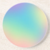 Dessous De Verre En Grès Gradient arc-en-ciel magnifique (Devant)