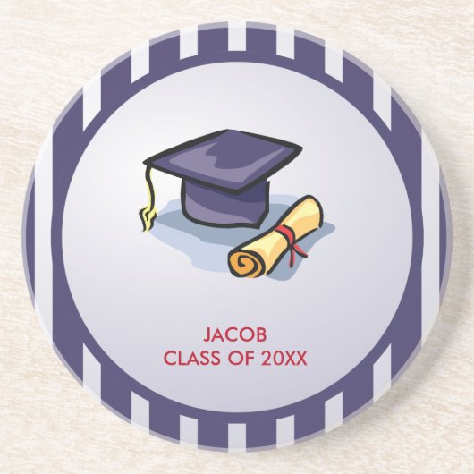 Dessous De Verre En Grès Graduation congratulations Remember the Past (Devant)