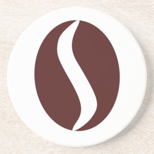 Dessous De Verre En Grès Graine de Café Funky (Devant)