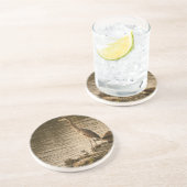 Dessous De Verre En Grès Grand héron bleu (Côté)