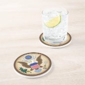 DESSOUS DE VERRE EN GRÈS GRAND JOINT DES ETATS-UNIS (Côté)