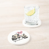 Dessous De Verre En Grès Grand-maman d'amour des ours panda I (Côté)