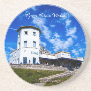 Dessous De Verre En Grès Grand Orme Pays de Galles.
