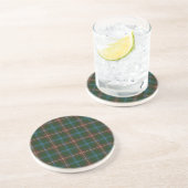 Dessous De Verre En Grès Grand tartan manitobain (Côté)