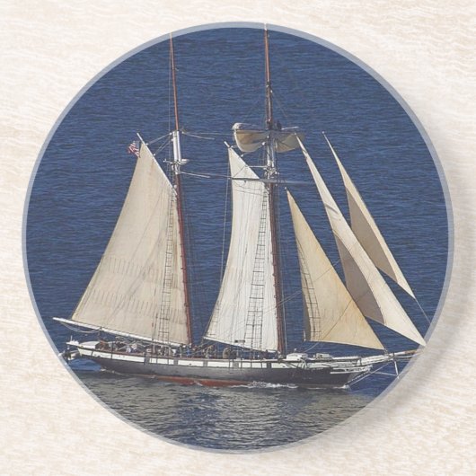Dessous De Verre En Grès Grand voilier Sandstone Coaster (Devant)