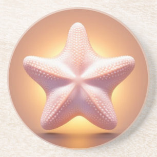 Dessous De Verre En Grès Grande étoile de mer rose